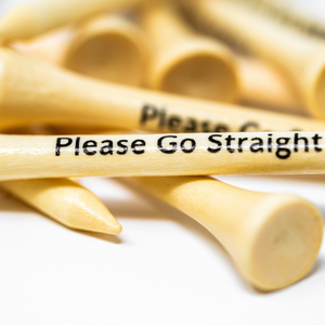 Please Go Straight Golf Tees 2 3/4 inch (100 Pack)